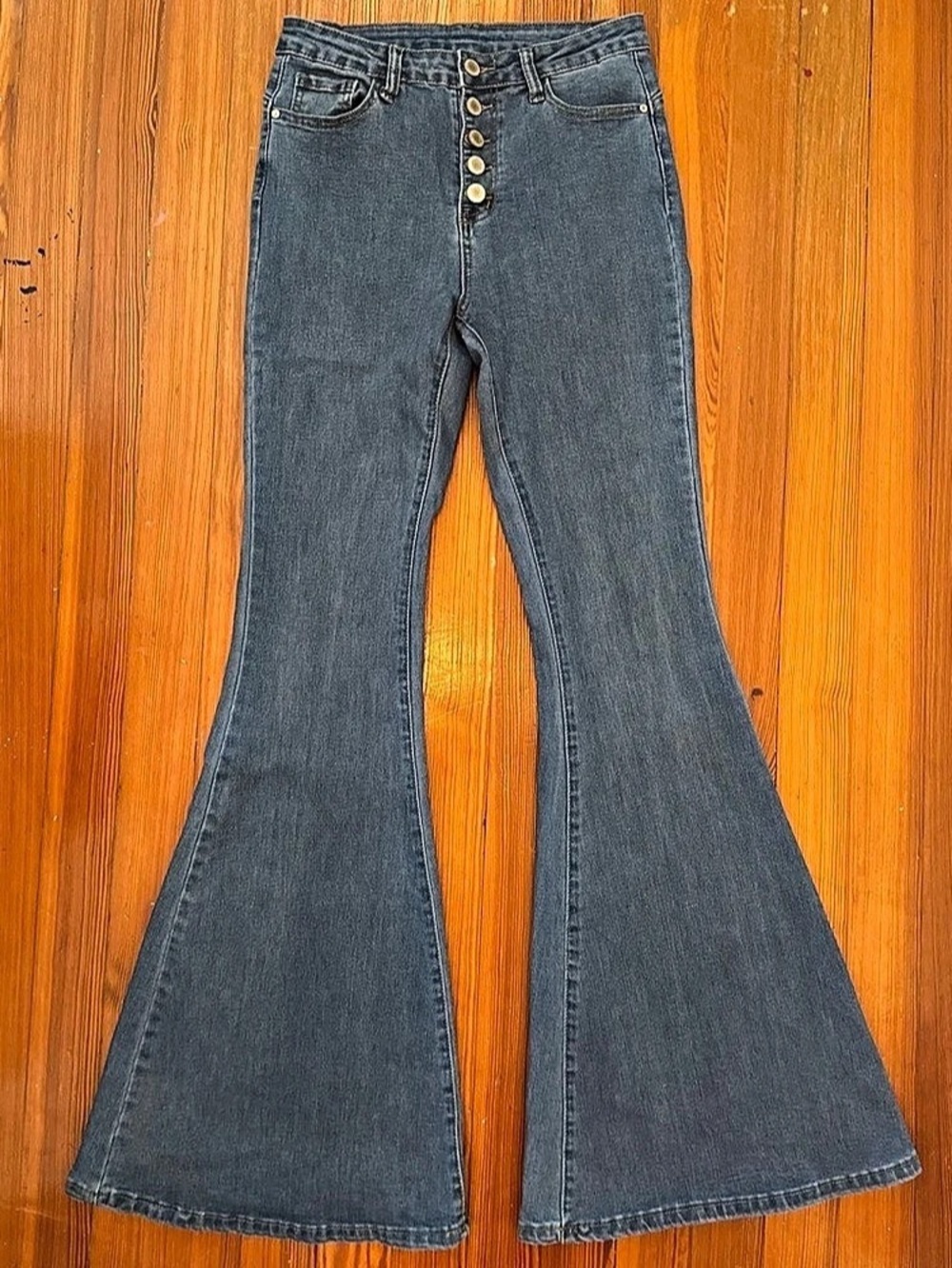 SHEIN Blue Flare Jeans